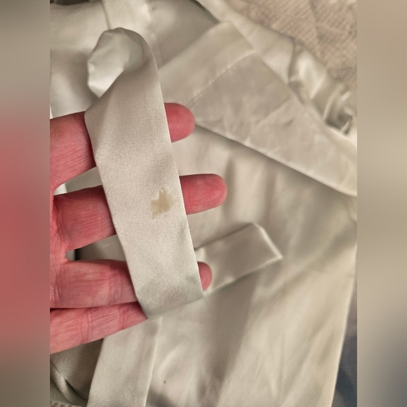 Vintage Oscar de la Renta Pink Label Elegant Light Green Satin Robe | Size M - Picture 8 of 8